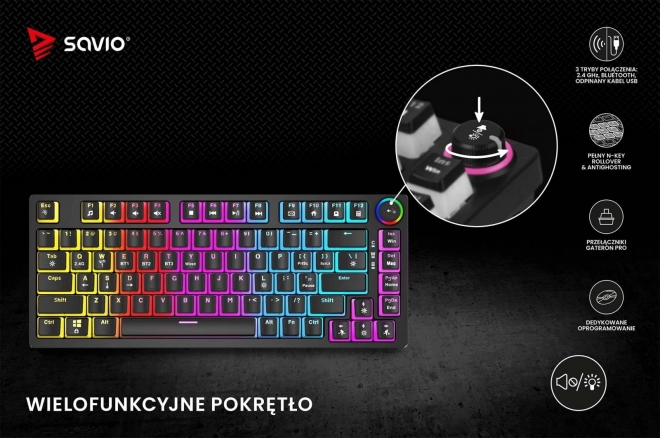 Bezdrôtová mechanická klávesnica Phenix Gateron Yellow Pro