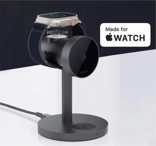 Bezdrôtová nabíjačka Aukey MagFusion 3 v 1
