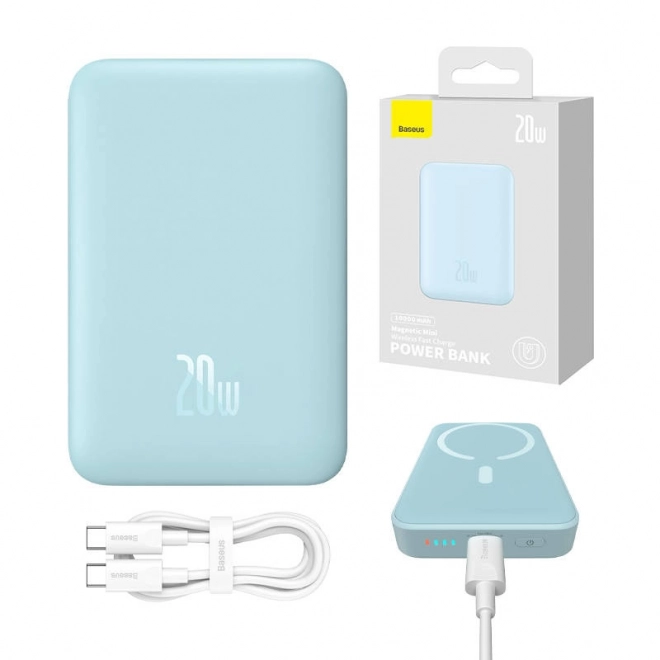 Powerbanka Baseus Magnetic Mini 10000mAh, modrá