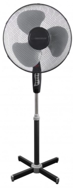 Stojanový ventilátor Hurricane čierno-sivý