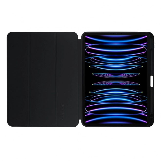 Elegantné puzdro PrimeFolio pre iPad Pro a iPad Air - Čierne/Priehľadné