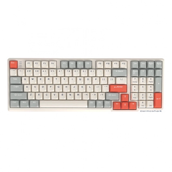 Herná klávesnica Darmoshark K7 PRO biela