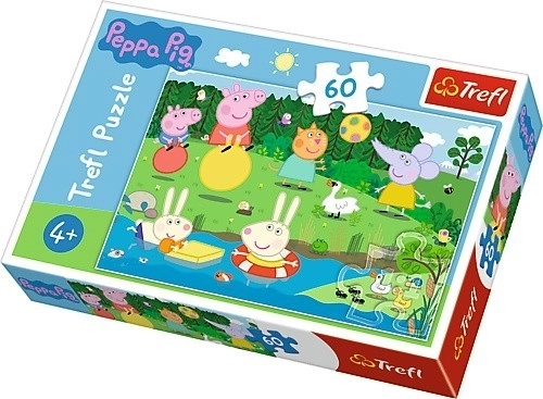 Trefl Puzzle Prasiatko Peppa pri rybníku 60 dielikov