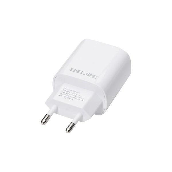 30W sieťová nabíjačka GaN USB-C + USB-A – Biela