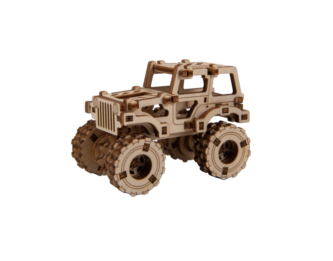 Drevené 3D puzzle Monster Truck Superfast