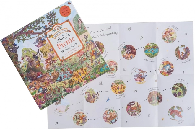 Galison Puzzle Medvedí pikniková skladačka