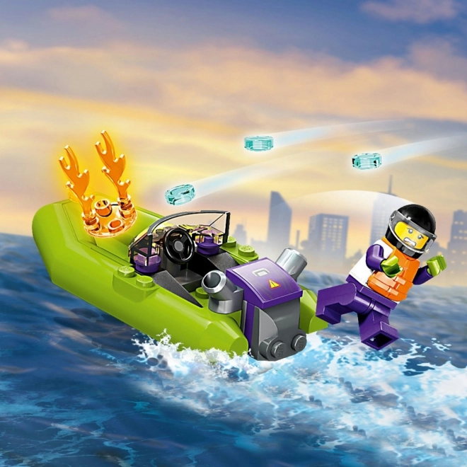 LEGO® City 60373 Hasičská záchranná loď a čln