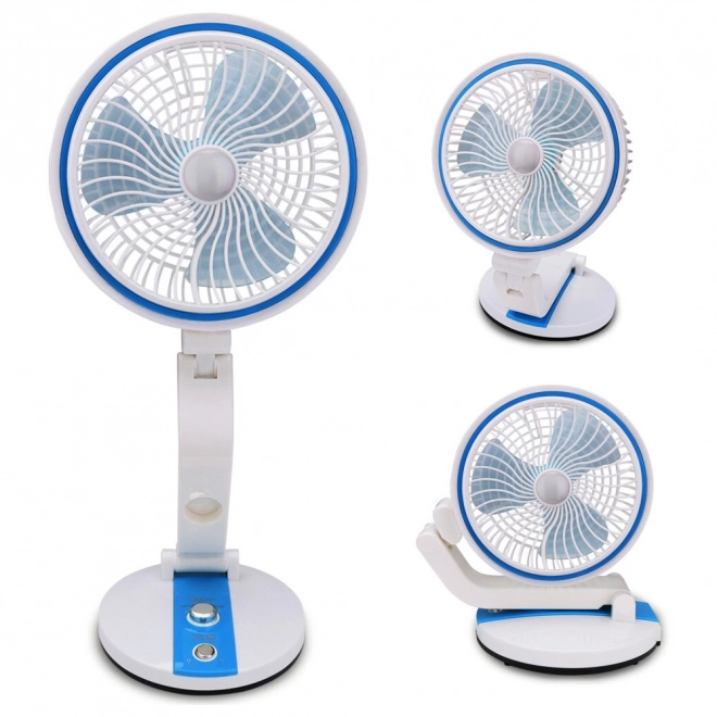 Skladací bezdrôtový ventilátor s LED lampou