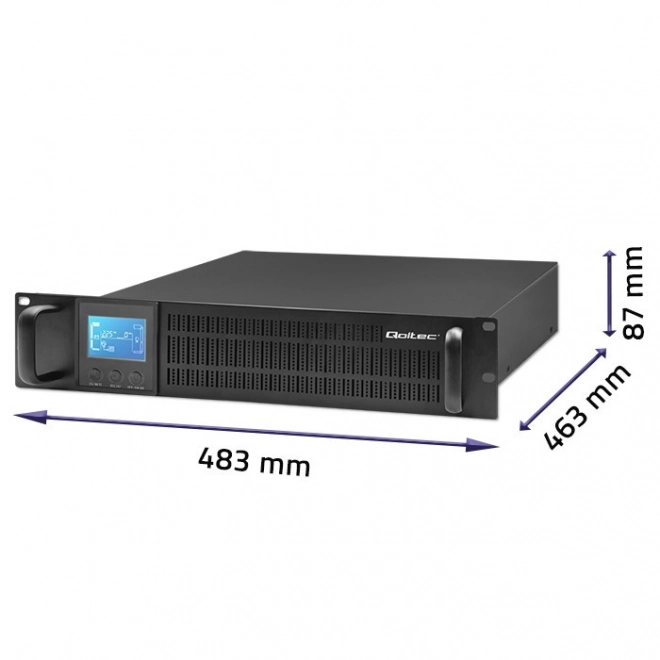 Záložný zdroj UPS RACK 1kVA 800W s LCD