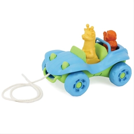 Green Toys Ťahacie auto modré