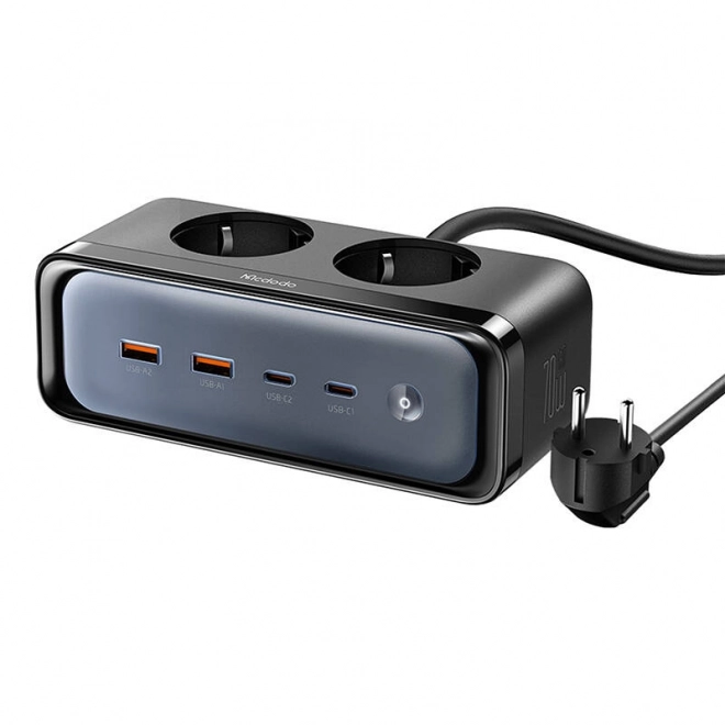 Elegantná napájacia lišta Mcdodo 6-v-1 s USB-C a USB-A