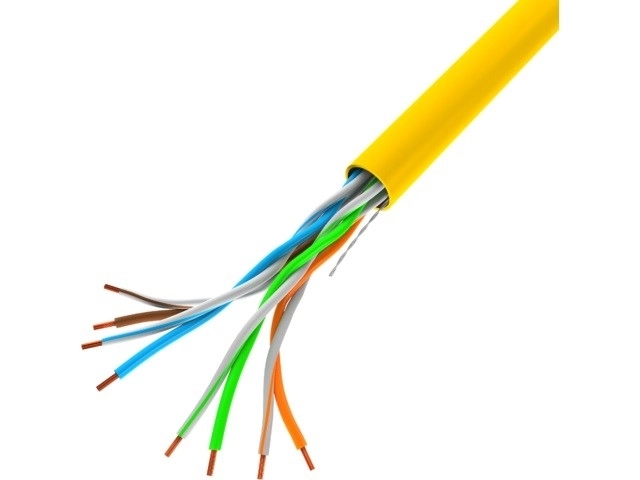Žltý LAN kábel UTP 100Mb/s 305m