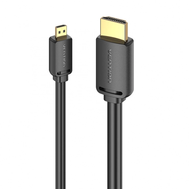 Kábel HDMI-D na HDMI-A Vention 4K 60Hz 1.5m čierny