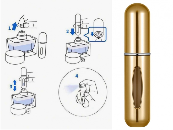 Cestovný rozprašovač na parfum 5ml