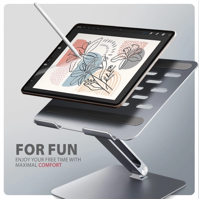 Stojan na notebook AXAGON STND-LQ z hliníka, 10-16", nastaviteľný uhol