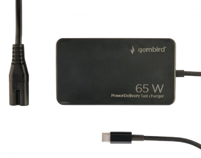Univerzálna nabíjačka 65W USB-C čierna