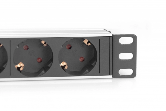 Listva na napájanie do skriniek 10" RACK 4xSchuko