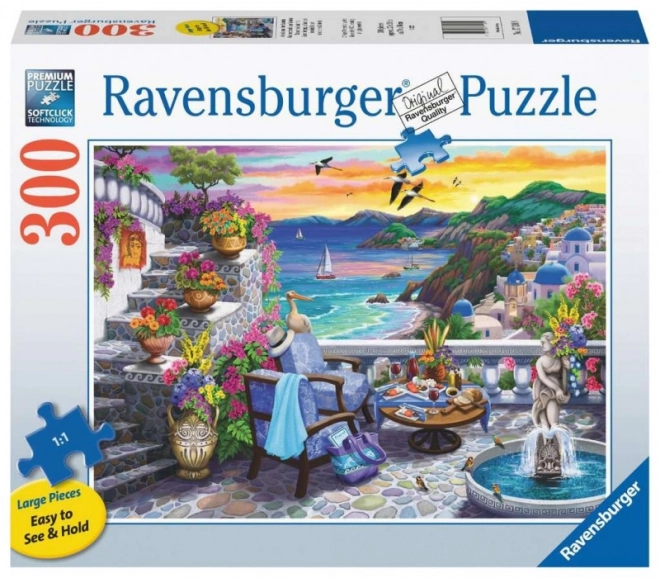 Ravensburger - Puzzle: Západ slnka nad Santorini 300 dielov