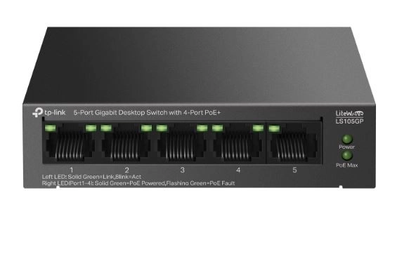 5-Portový Gigabitový Desktopový Switch PoE+