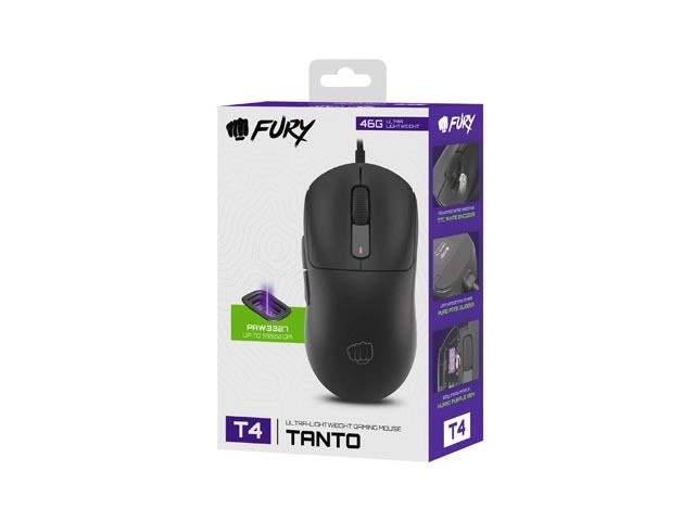 Herná myš Fury Tanto T4 RGB čierna