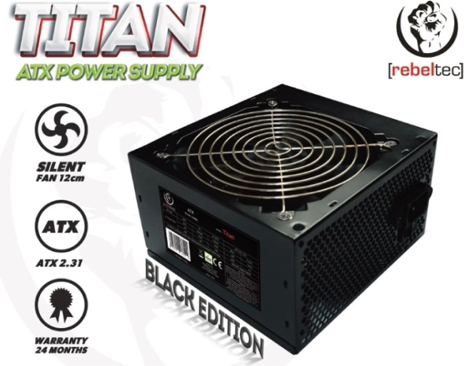 Univerzálny počítačový zdroj ATX 2.31 REBELTEC Titan 500W