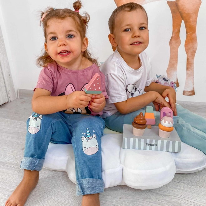 Drevená sada zmrzlín