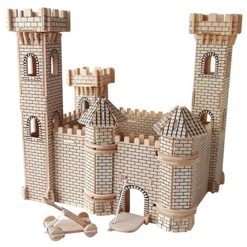 Drevené 3D puzzle hrad II