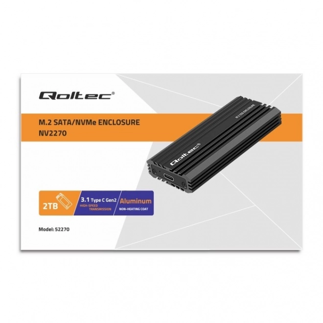 Qoltec SSD box NV2270 pre disk M.2