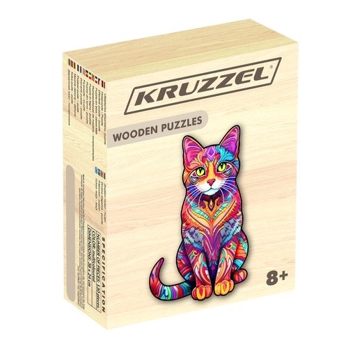Drevené Puzzle Mačka