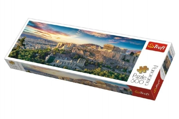 Panoramatické puzzle 500 dielov Akropola Atény