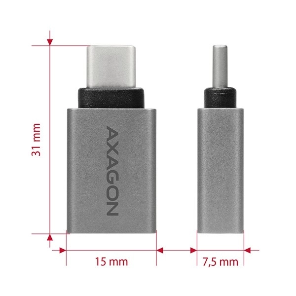 adaptér usb-c na usb-a axagon