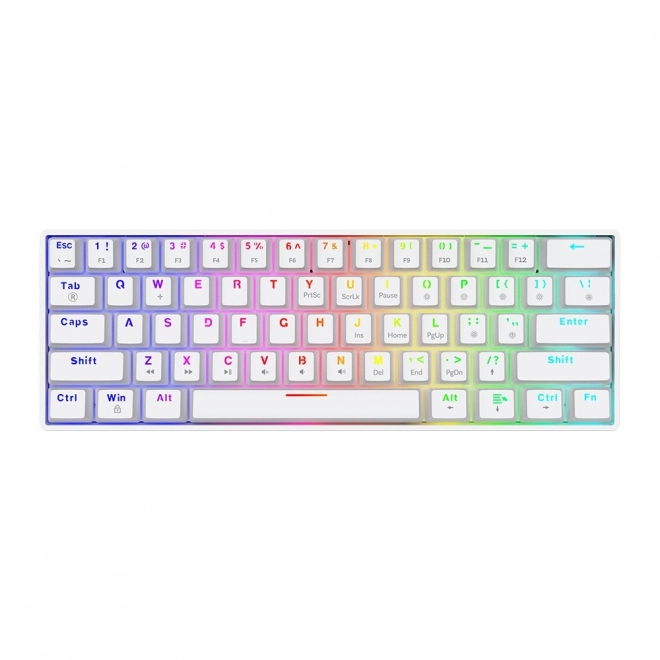 Mechanická klávesnica Savio Whiteout X2 Peach Silent