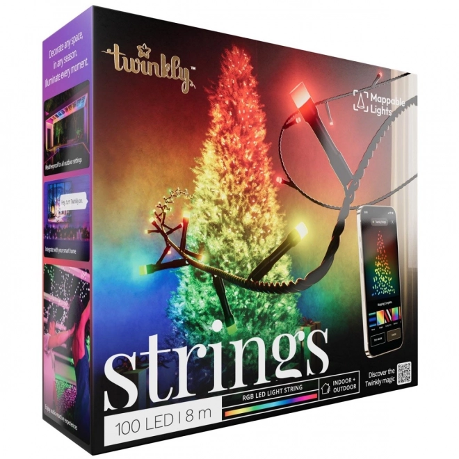 Inteligentné vianočné svetlá Twinkly Strings 400 LED RGB