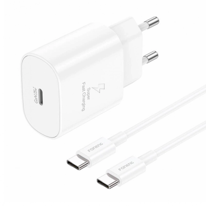 Foneng USB-C nabíjačka 25W s káblom