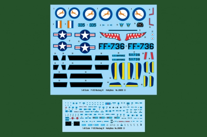 Plastikový model lietadla P-51D Mustang IV Fighter