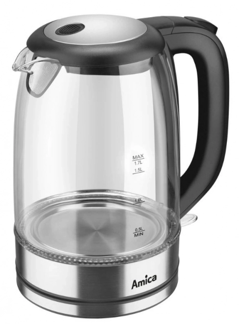 Sklenená rýchlovarná kanvica 1.7 L Amica