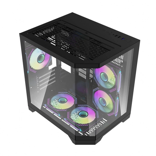 Počítačová skriňa Darflash s ARGB ventilátormi