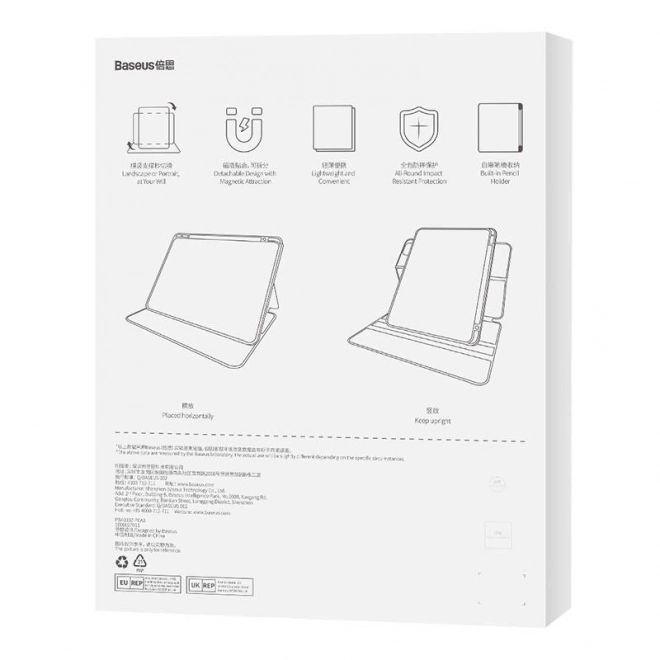 Magnetické Ochranné Púzdro Pre Ipad 10.2" Baseus Minimalist (Čierne)