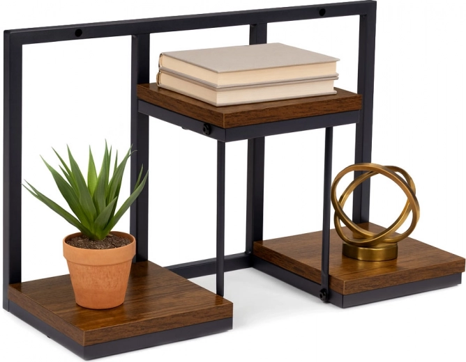 Praktické police v dekore dreva