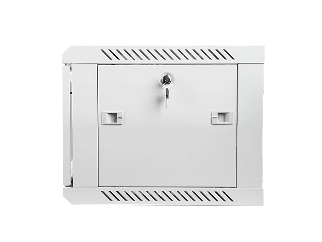 Nástenná skrinka 19'' 6U 600x450 mm Šedá s Presklenými Dverami