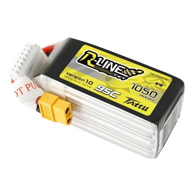 LiPo akumulátor 1050mAh 22.2V 95C TATTU R-Line pre FPV drony