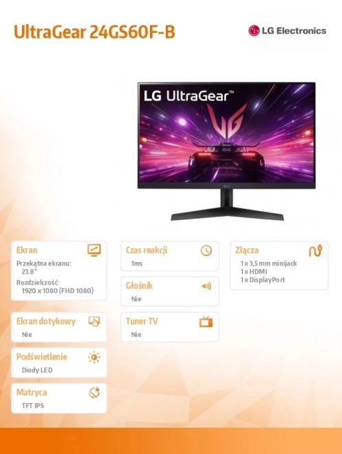 Monitor 24 IPS FHD 180Hz LG