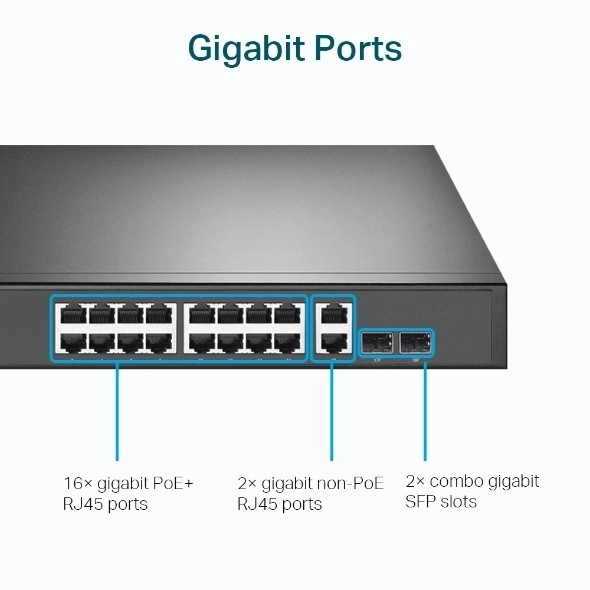 PoE+ switch 16 portov SG1218MP
