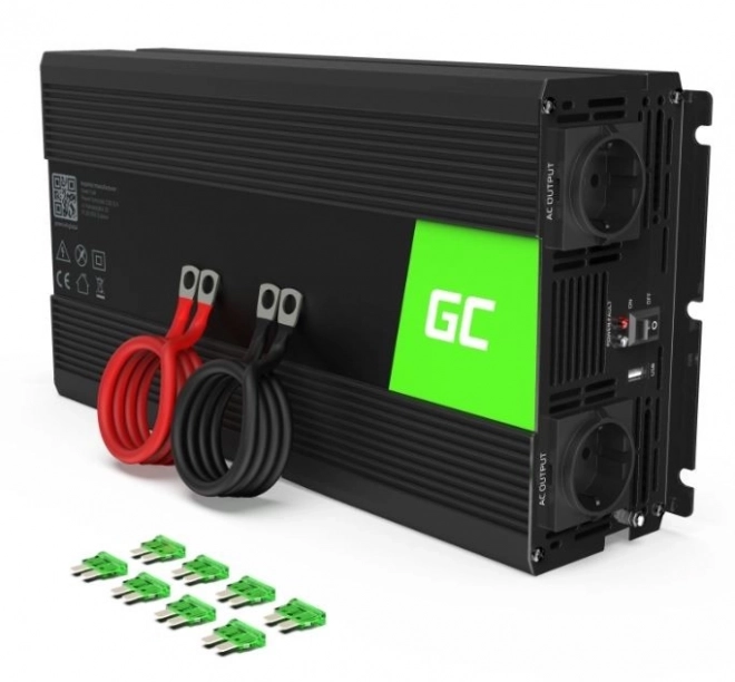 Prúdový menič 12V na 230V Green Cell Czysty sinus