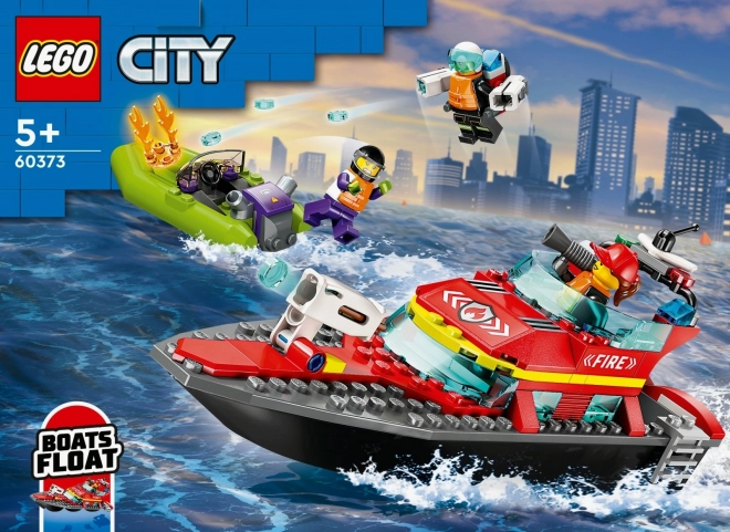 LEGO® City 60373 Hasičská záchranná loď a čln