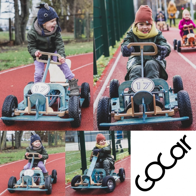 Šlapacie auto malé oranžové