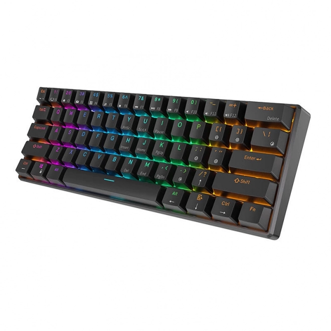 Mechanická klávesnica Royal Kludge RK61 s RGB podsvietením a hnedými spínačmi