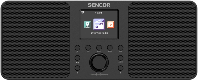 Internetové rádio Sencor s výkonom 2x10W, WiFi, FM, DAB+, USB a LCD displejom