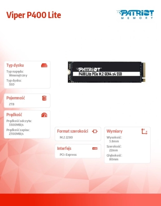 SSD 2TB Viper P400 Lite