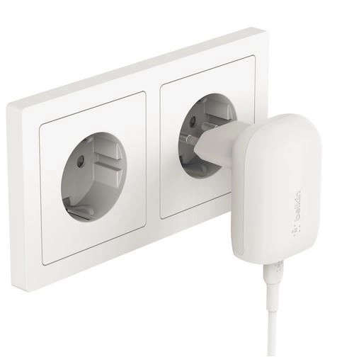 Nabíjačka BoostCharge 30W PowerDelivery v bielej farbe